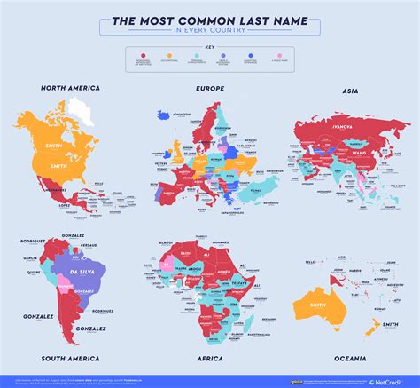 The Most Common Last Name in Every Country - NetCredit Blog