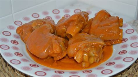 Manitas De Cerdo En Salsa Receta Tradicional De La Abuela Youtube