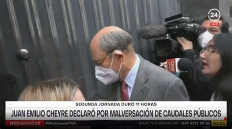 MedianocheTVN Juan Emilio Cheyre declaró por malversación de