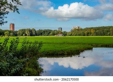 Polder Park Cronesteyn Large Park City Stock Photo