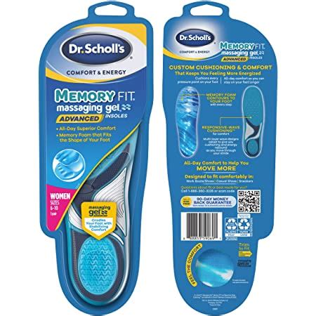 Amazon Dr Scholl S Ultra Thin Insoles Massaging Gel Insoles