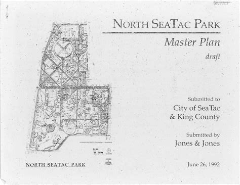 North Seatac Park Master Plan 1992 Draft Sea Tac Noiseinfo