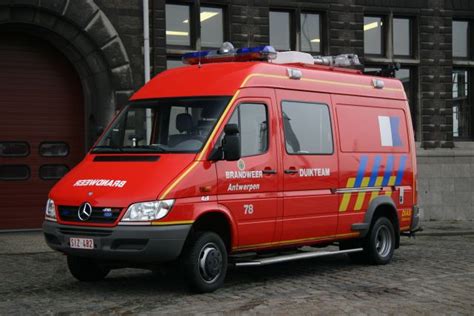 Fire Engines Photos Brandweer Antwerpen Diving Unit Mercedes