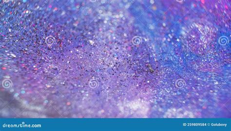 Blur Glitter Background Sequin Texture Purple Blue Stock Photo Image