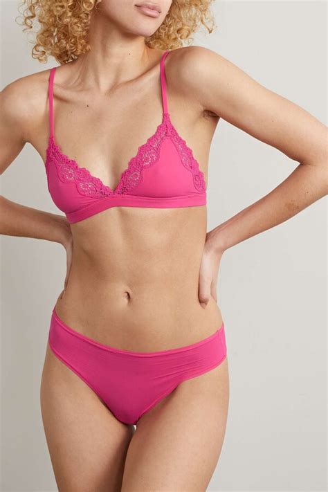 Skims Pink Fits Everybody Set Of Five Stretch Jersey Thongs Editorialist