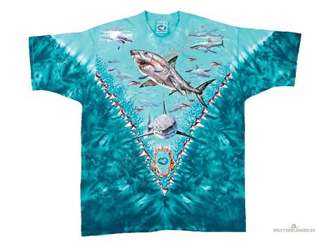 Футболка с акулой для мужчин или женщин great White Sharks от бренда ...