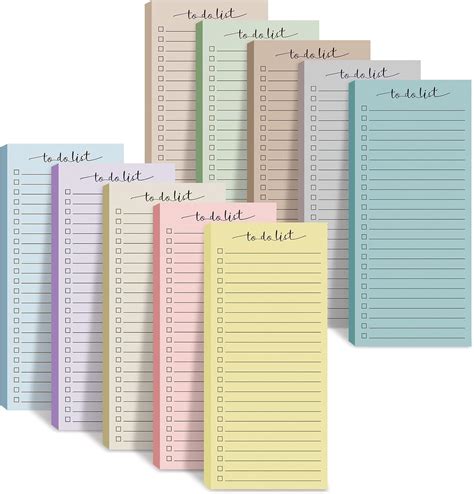 Amazon Censen 10 Pack 500 Sheets To Do List Notes Daily Checklist