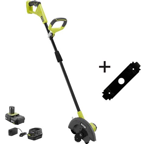 Ryobi One 18v Cordless Battery Edger With Extra Edger Blade 20 Ah