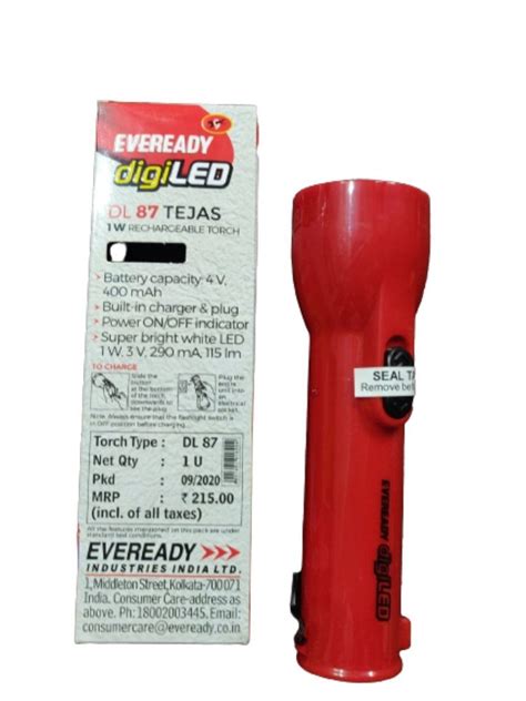 Eveready Dl Tejas Digiled Rechargeable Torch At Eveready