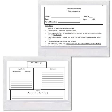 Formal Assessment Transactional Writing Grade 5 English Fal • Teacha