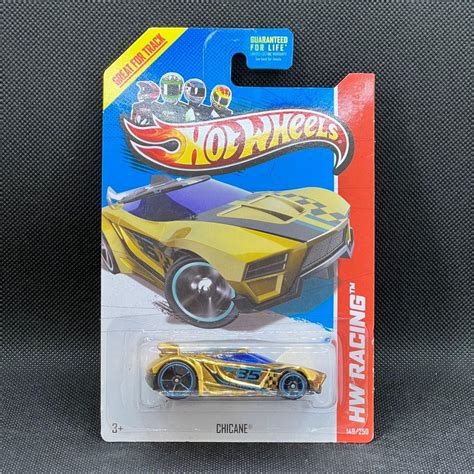 Hot Wheels Chicane Hw Racing Super Chromes Sports Car Gold Hobbies Toys Toys Games