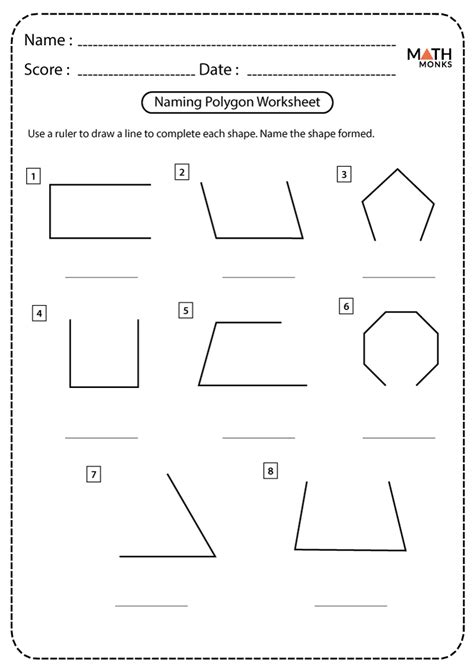 Polygon Worksheets Grade 4