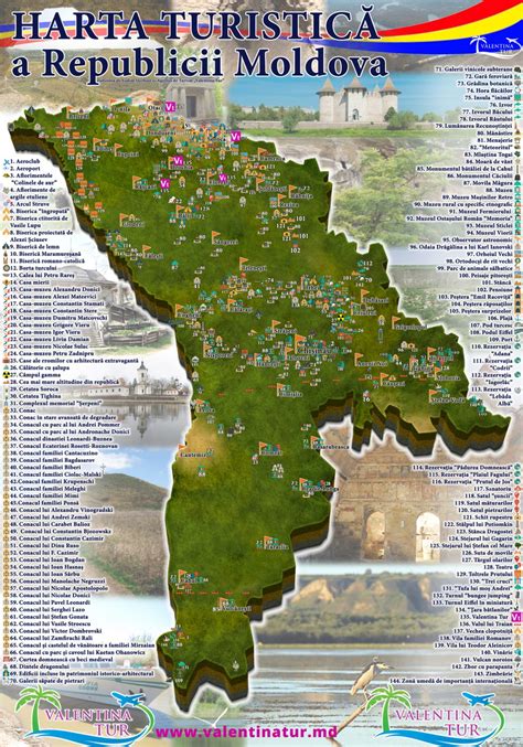 Vede I Aici Cum Arat Harta Turistic A Republicii Moldova