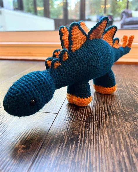 Colorful Crochet Stegosaurus Free Pattern By Lucy Kate Crochet