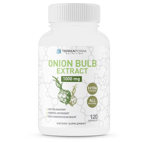 All Natural Onion Powder Supplement 1000mg Dried Onion Bulb Allium