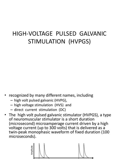 High Voltage Pulsed Galvanic Stimulation Hvpgs Pdf Inflammation