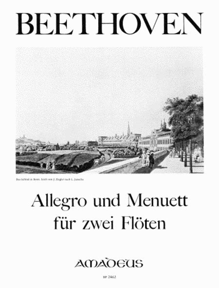 Allegro Menuett By Ludwig Van Beethoven Flute Duet Sheet Music