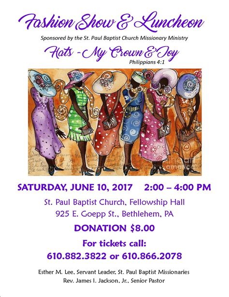 Hat Luncheon And Fashion Show St Paul Baptist Church