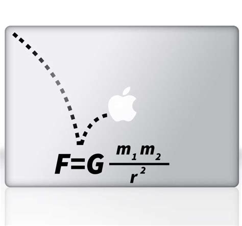 Gravitation Formel IPad MacBook Aufkleber TenStickers