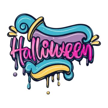 Happy Halloween Graffiti Lettering Typography Vector Happy Halloween