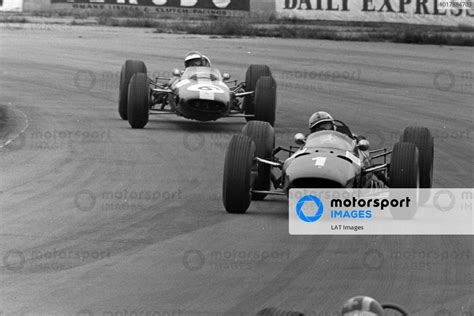 John Surtees Ferrari Leads Mike Spence Lotus Climax