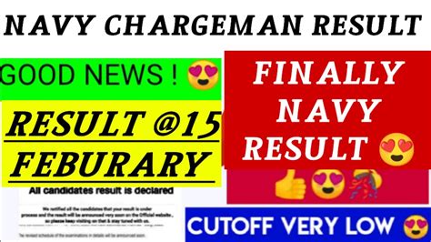 Navy Chargeman Result 2024 Navy Chargeman Result Date Navy