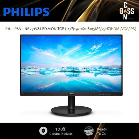 ORIGINAL PHILIPS VLINE 271V8 LED MONITOR 27 1920X1080 5MS 75HZ HD