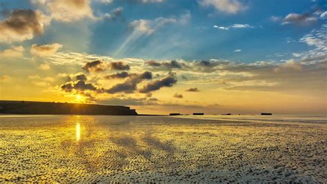 normandy beach bing wallpaper