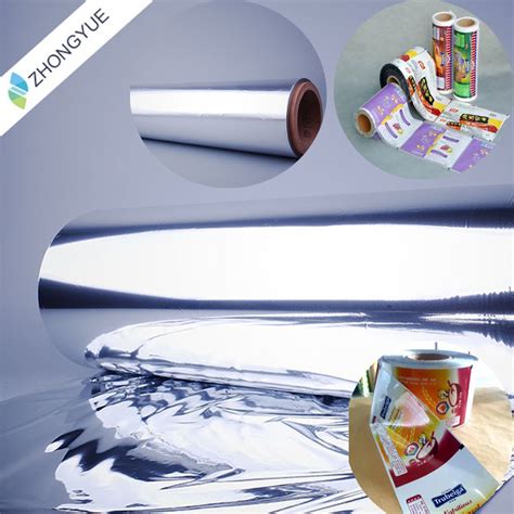 Customizable Sliver Heat Sealing MPET VMPET Metallized Pet Film For