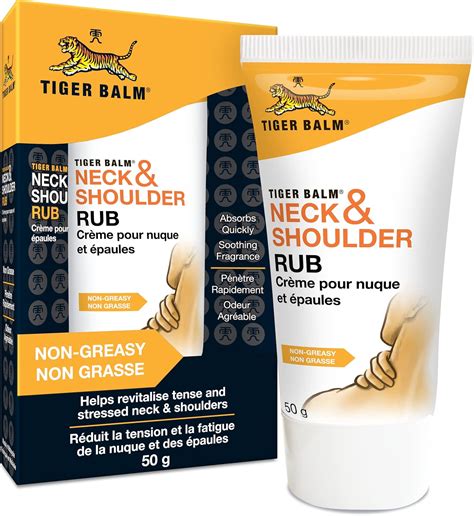 Tiger Balm Neck And Shoulder Rub Soothing Cream For Use On The Neck