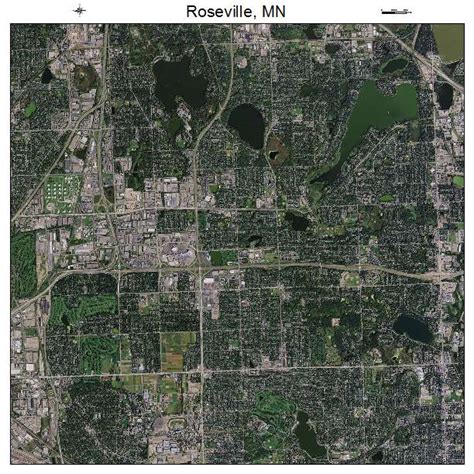 Aerial Photography Map of Roseville, MN Minnesota