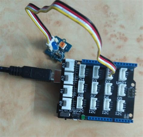 Using Grove Rotary Angle Sensor P To Control Grove Led Arduino