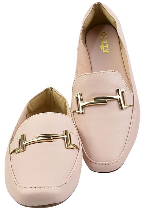 Sapato Feminino Mocassim Bico Quadrado Confort Vel Nude Compre Agora