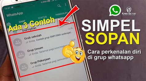 Cara Memperkenalkan Diri Di Grup Whatsapp YouTube