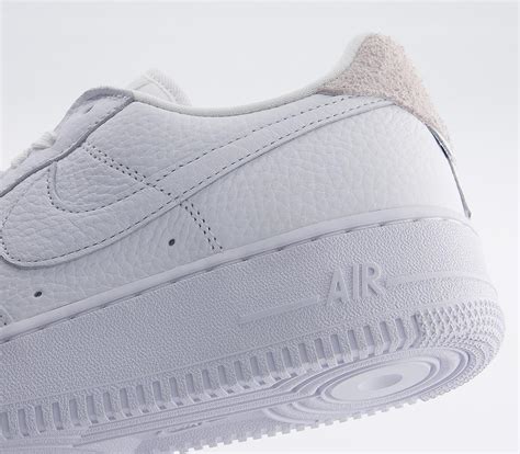 Nike Air Force 1 07 Trainers Craft White White Summit White Vast Grey Womens Classic Trainers