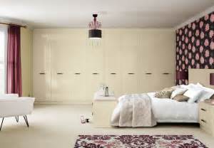 Jasmine Hi Gloss Cream Fitted Bedroom