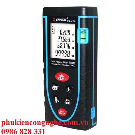 Review Thước đo khoảng cách 100m bằng tia laser SW M100