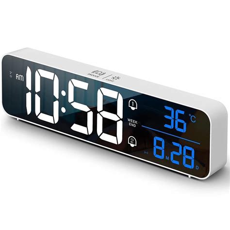 ᐉ Годинник настільний електронний Losso Premium BT LONG з LED ...