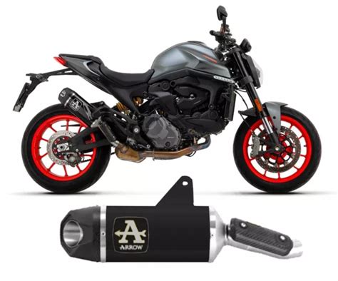 POT D ECHAPPEMENT ARROW Indy Race Aluminium Noir DUCATI Monster 937