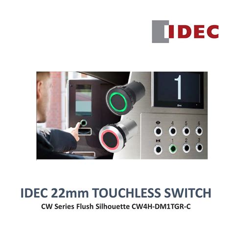 Idec Cw Series Flush Silhouette Touchless Switch Marshal Electrical