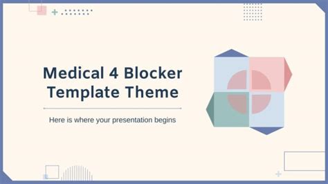 Medical 4 Blocker Template Theme Presentation