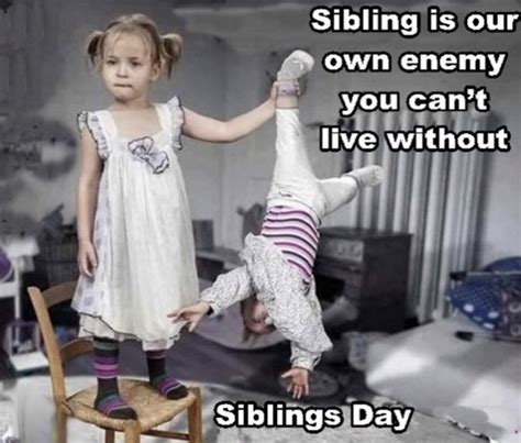 National Siblings Day 2023 Memes, Quotes, Funny Images, Captions ...