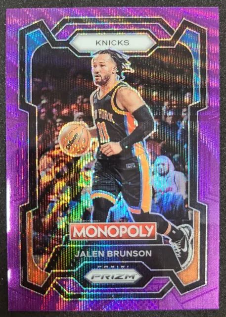 Panini Prizm Monopoly Nba Violet Scintillement Jalen Brunson