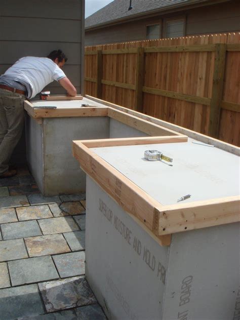 Outdoor Kitchen Concrete Countertop