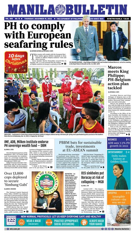 Get Digital Access To Manila Bulletin December Issue