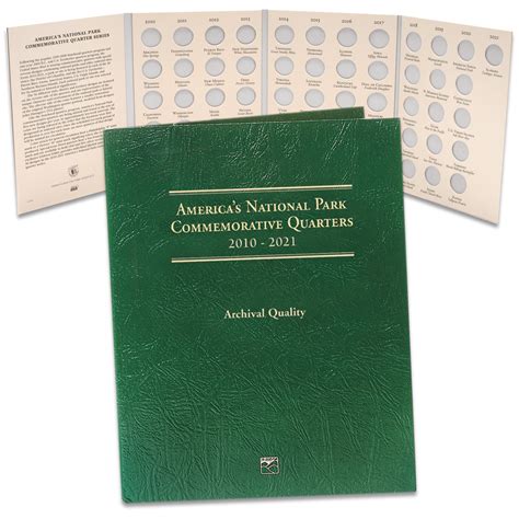 2010-2021 America's National Park Quarter Series Classic Folder