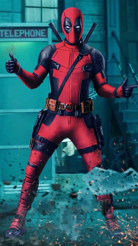 Download Deadpool Takes On Iphone Domination Wallpaper