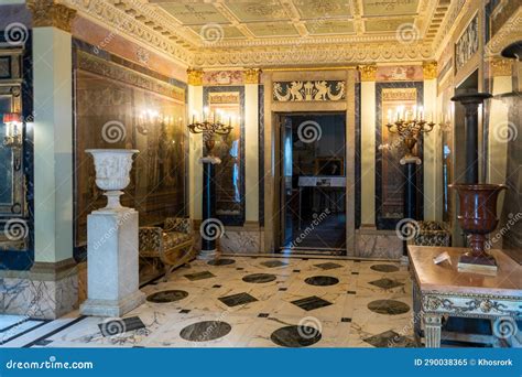 Interior Of Old House Of Vizcaya Museum In Miami Editorial Image