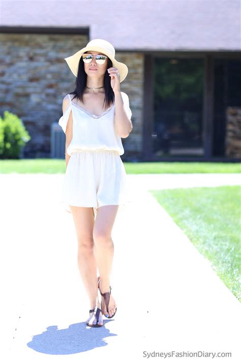 Sydney S Fashion Diary Nude Lace Romper Double Duty