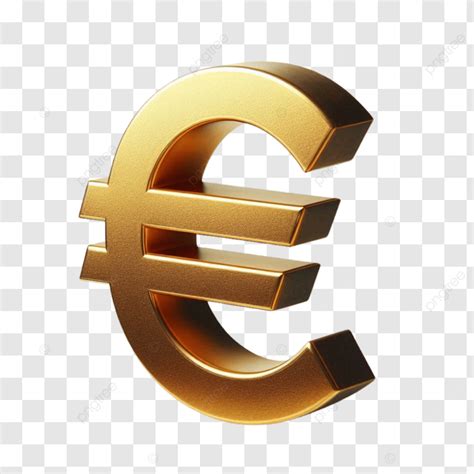 Euro Currency Symbol Euro Symbols Currency Euro Sign Golden PNG